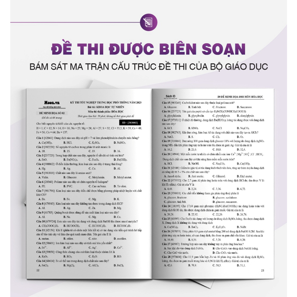 Sách ID_50 Bộ Đề Thi Tốt Nghiệp THPT quốc gia 2023