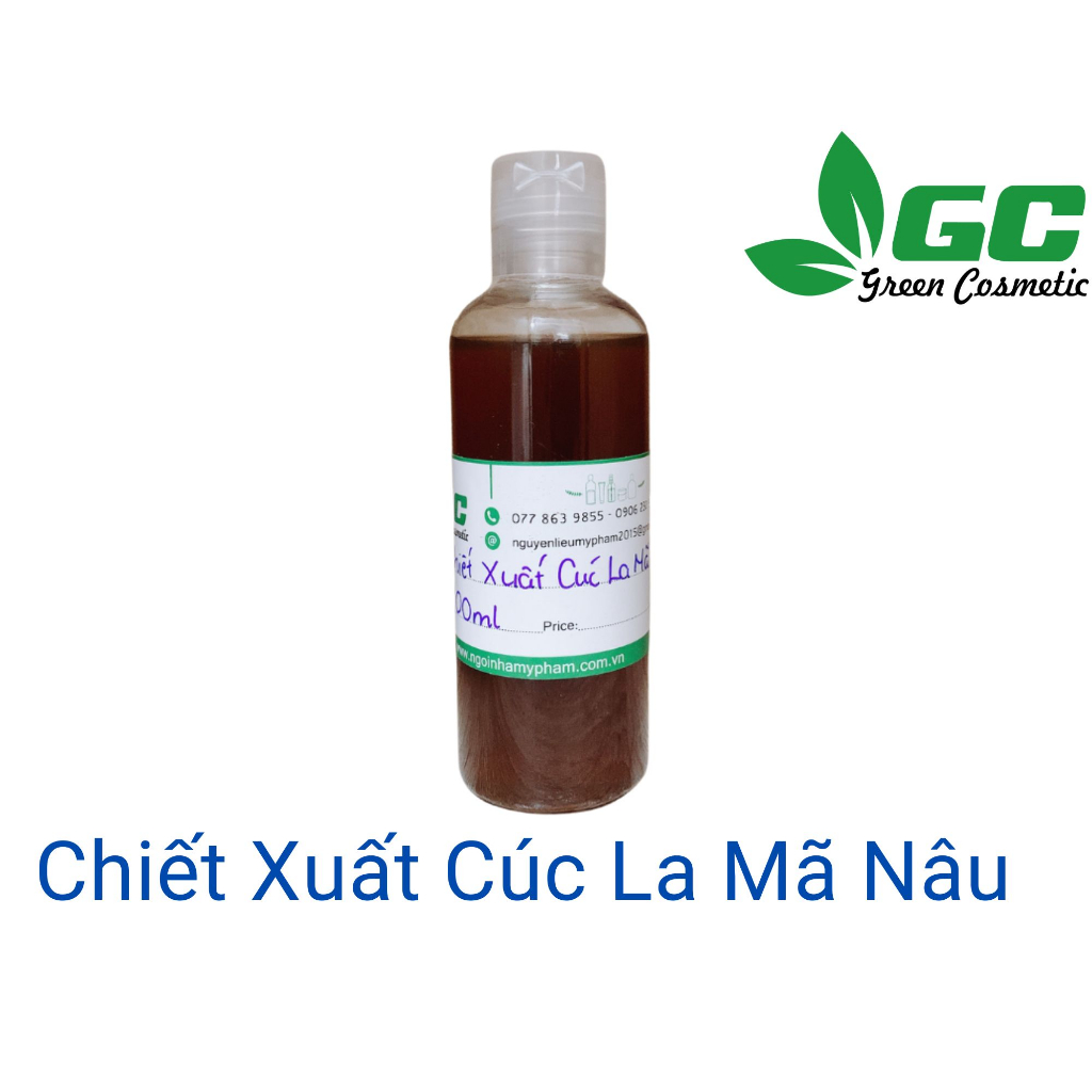 Chiết Xuất Cúc La Mã Nâu - nguyên liệu mỹ phẩm - Greencosmetic 100mL