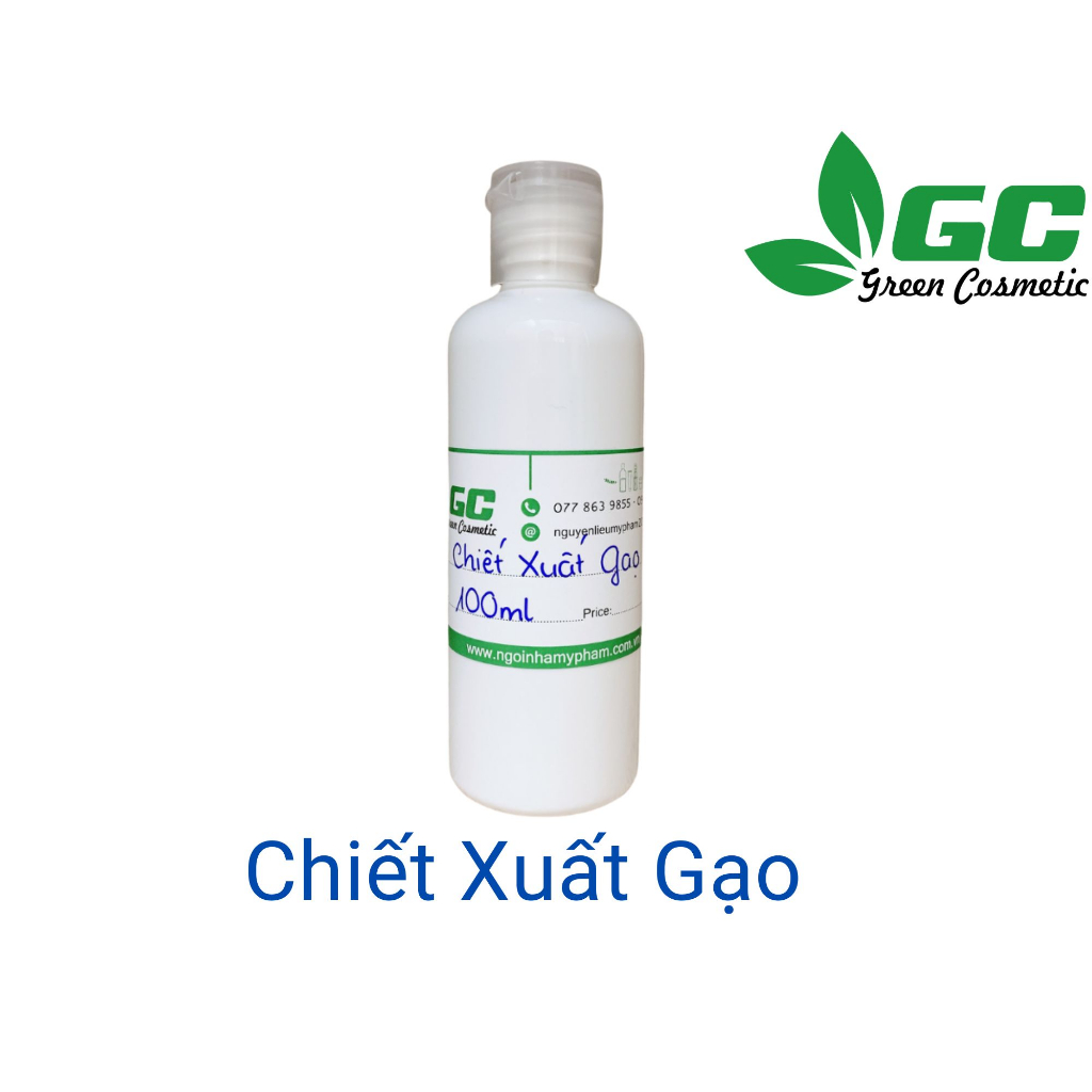 Chiết Xuất Gạo - nguyên liệu mỹ phẩm - Greencosmetic 100mL