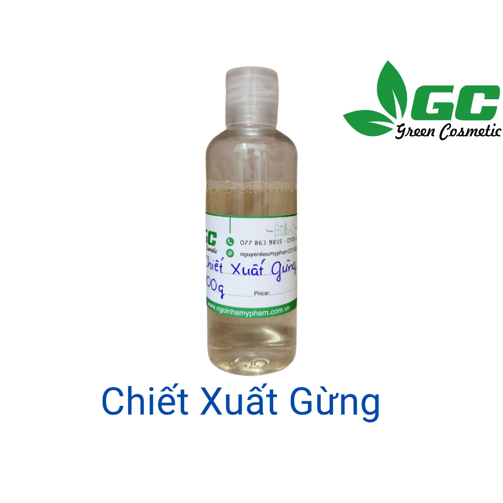 Chiết Xuất Gừng - nguyên liệu mỹ phẩm - greencosmetic - 100mL