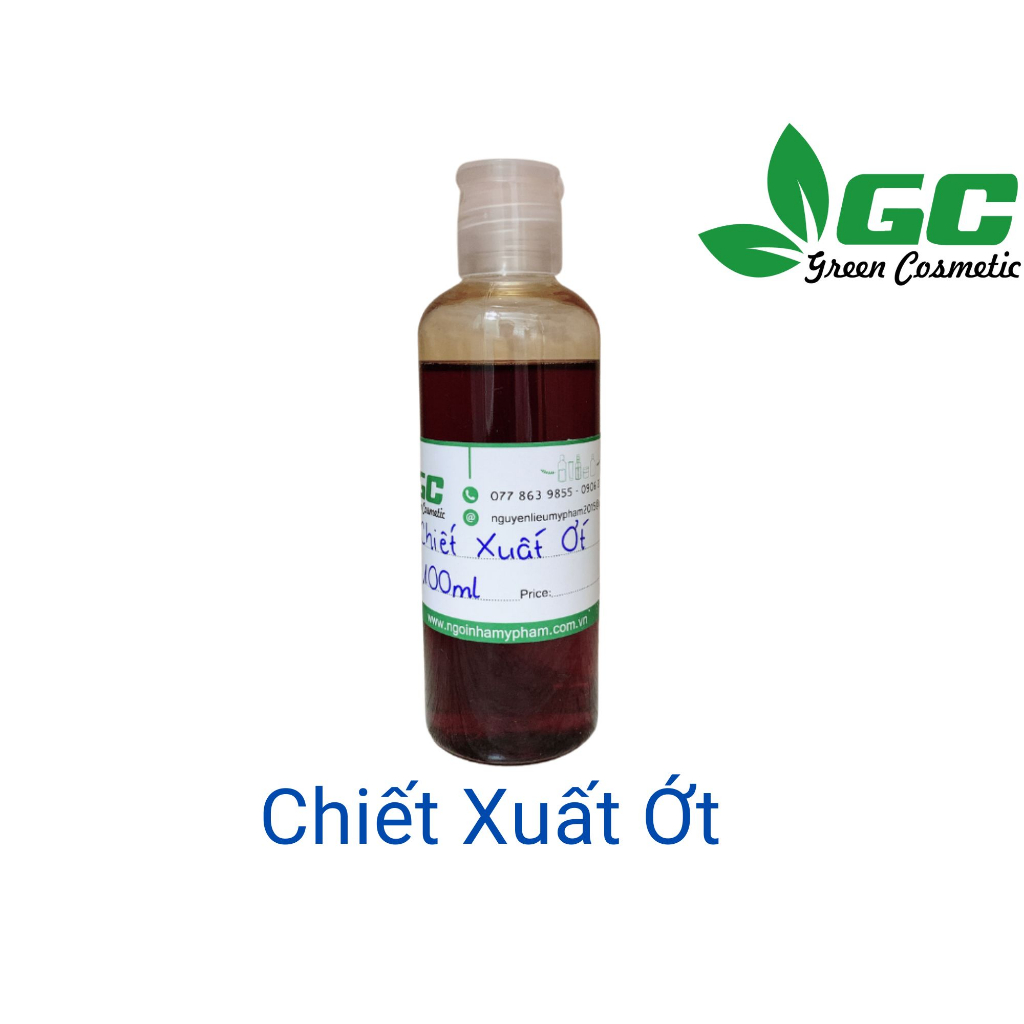 Chiết Xuất Ớt - nguyên liệu mỹ phẩm - Greencosmetic 100mL