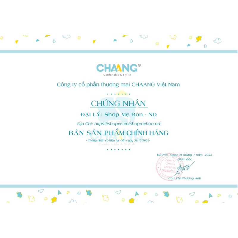 Áo giữ nhiệt Chaang cho bé trai bé gái