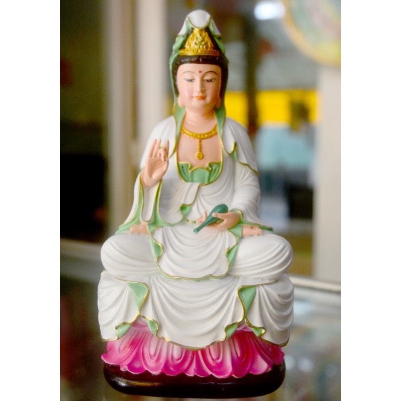 Tượng Quan Thế Âm Bồ Tát ngồi tòa cao 18cm - Nhiều mẫu GIÁ TỐT NHẤT THỊ TRƯỜNG