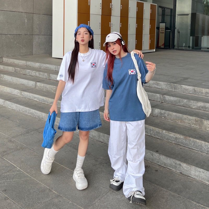 tee TMIDAS Korea cotton 2 chiều 250GSM, logo thêu công nghệ Korea