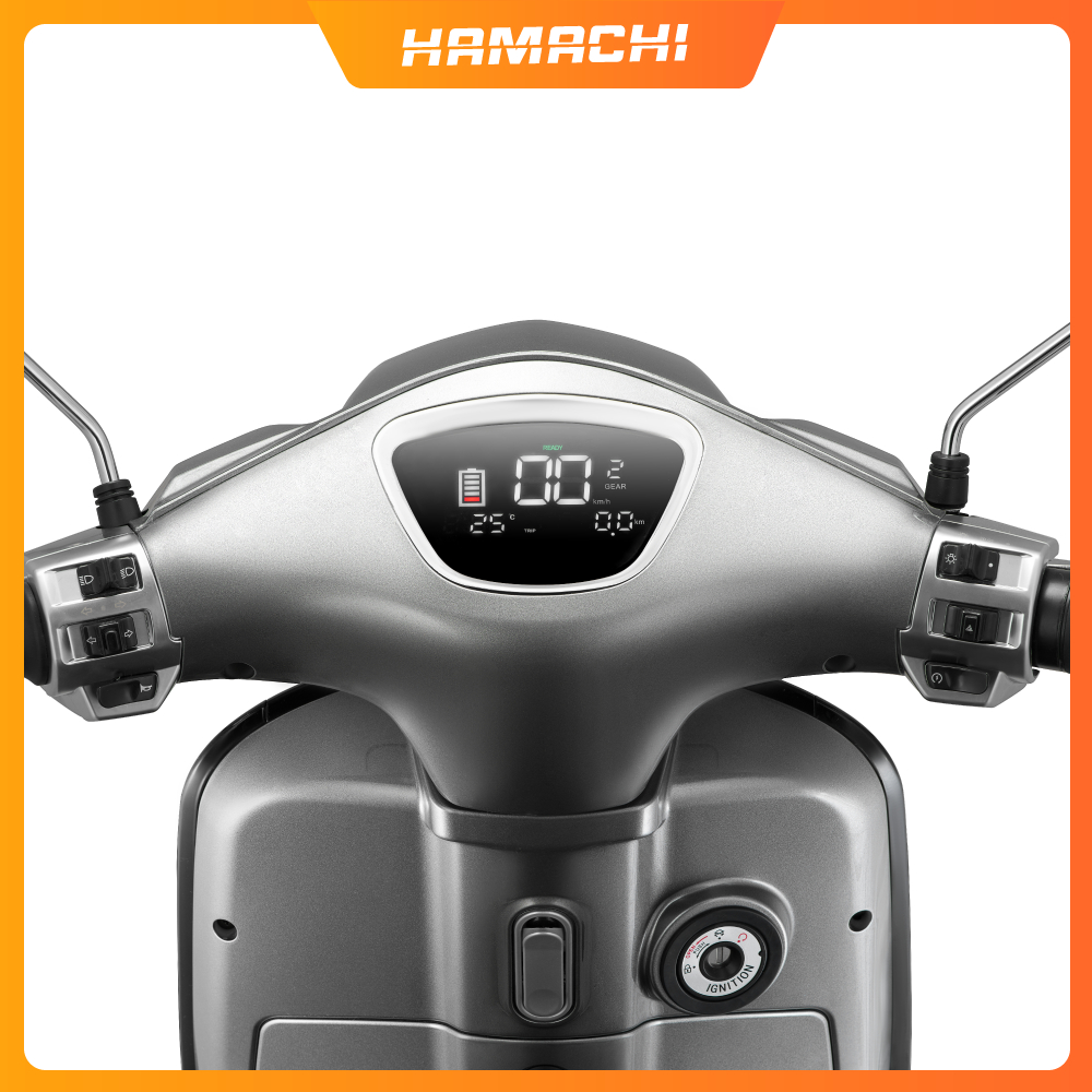 Xe Máy Điện HAMACHI S Màu Trắng Thiết Kế Sang Trọng Hiện Đại