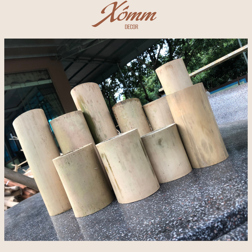 Ống tre trúc tự nhiên làm lồng chim, khuyên chim, nan, đồ thủ công, ống trúc già