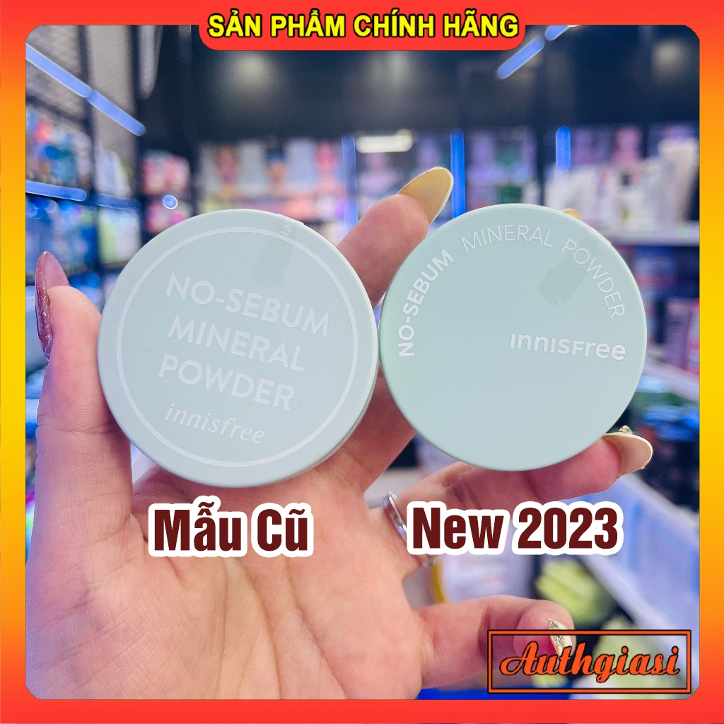 [New 2023] Phấn phủ bột Innisfree No Sebum Mineral Powder kiềm dầu \ Pore Blur mịn lỗ chân lông