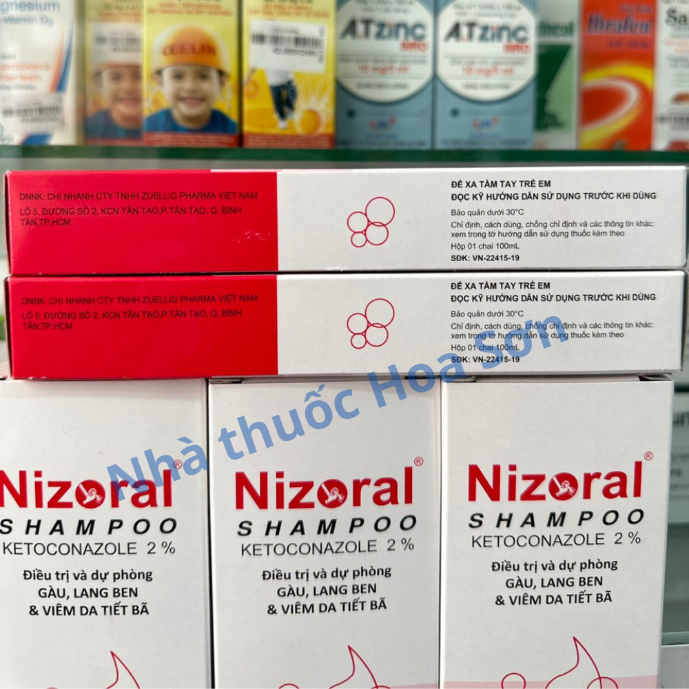 Dầu gội Niz-o r a l hết gàu, hết nâm da đầu, hết tiết bã nhờn
