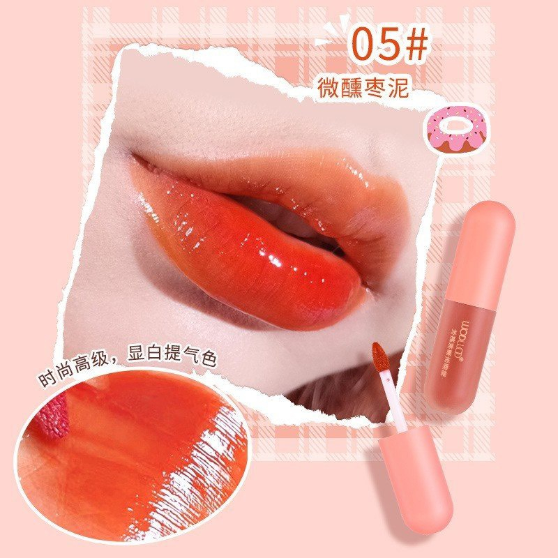 Son kem WodWod Ice Cream siêu lì mướt môi mềm mịn như nhung chống nước cao cấp