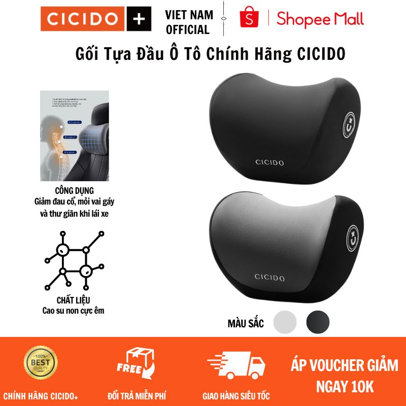 Gối Tựa Đầu Cao Su Non Siêu Đàn Hồi Nhập Khẩu Chính Hãng CICIDO Cao Cấp Mẫu Mới | BigBuy360 - bigbuy360.vn