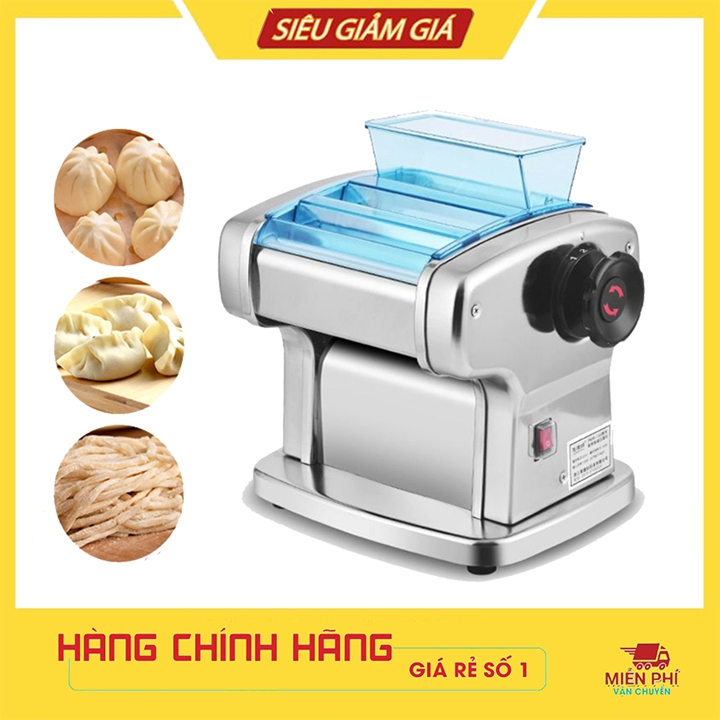 Máy cán mì, cắt mỳ sợi 2 lưỡi dao inox sử dụng điện