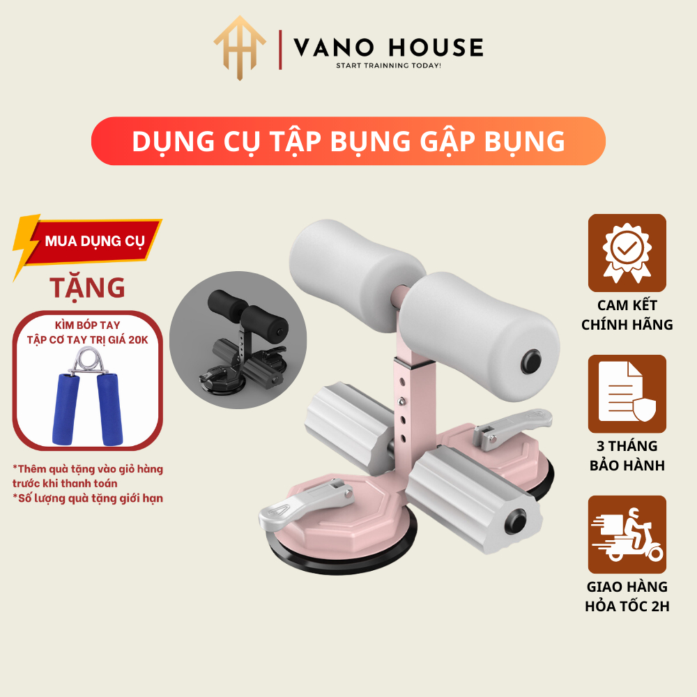 Dụng Cụ Tập Bụng Tại Nhà HIFIT Phiên Bản Mới Nhất Loại 2 Đế Hút Chân Không, Dụng Cụ Gập Bụng, Tập Cơ Bụng, Giảm Mỡ Bụng