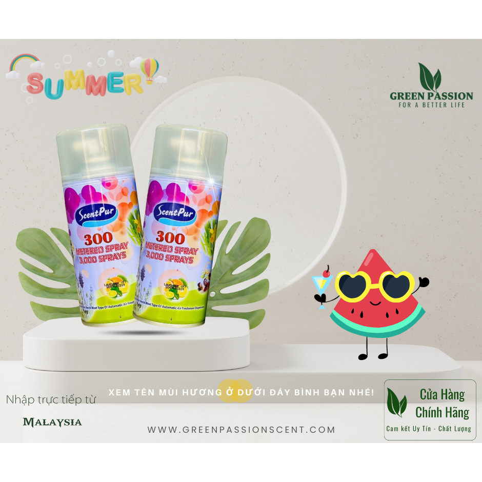 COMBO 2 Bình Xịt Thơm Phòng Scentpur 300ML