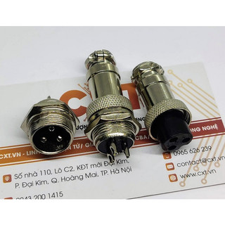 Gx16-3p jack nối m16 3p 16mm