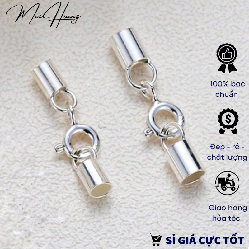 Khóa bạc đầu dây tự làm vòng tay, vòng cổ - MH464