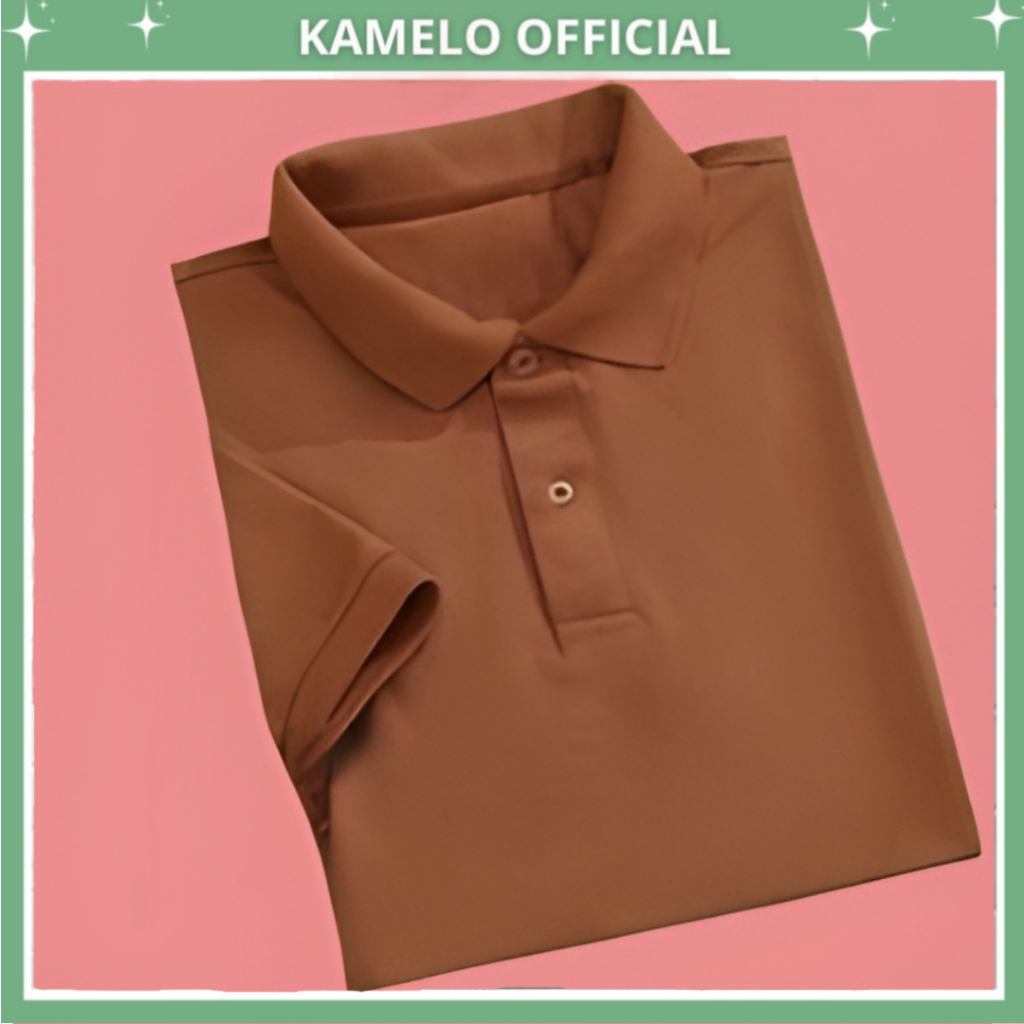 Áo Polo Màu Nâu Basic, Áo Thun Nam Vải Cá Sấu Poli Cao Cấp Co dãn 4 Chiều ,Vải Chống Nhăn Thoáng Mát