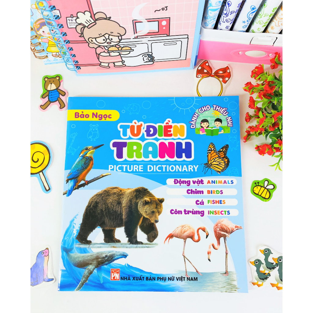 Sách - Bộ 8 cuốn Từ điển tranh dành cho thiếu nhi  - Picture dictionary - ndbooks