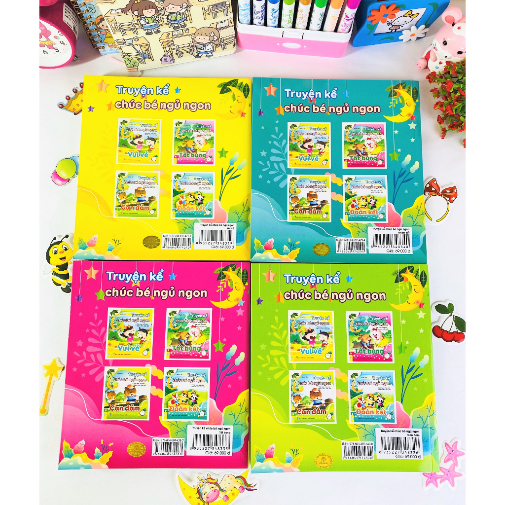 Sách - Combo 4 cuốn Truyện Kể Chúc Bé Ngủ Ngon - Ndbooks