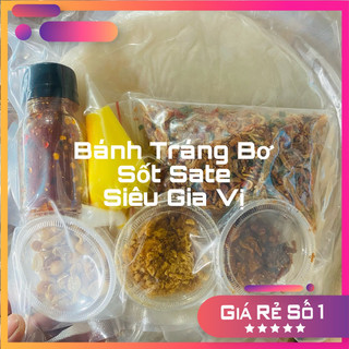 Bánh tráng bơ sốt sate siêu gia vị