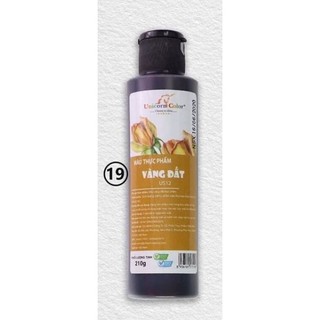 Màu siro thực phẩm Unicorn VÀNG ĐẤT  (chai 210g)
