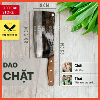 Dao chặt xương, thái thịt - dao chặt đa sỹ - 100% nhíp xe siêu sắc