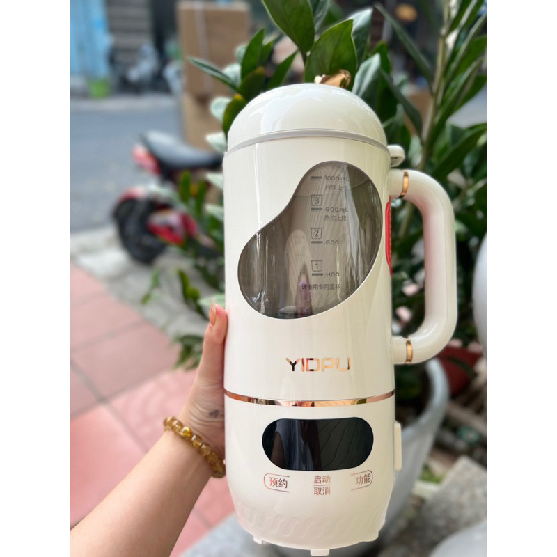 Máy Xay Nấu Làm Sữa Hạt Sinh Tố MiNi Cầm Tay YIDPU Màu Trắng Dung Tích 1L Bảo Hành 12 Tháng