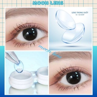 Lens-Kính áp tròng trong suốt (full độ cận từ 1-6 độ) sử dụng 12 tháng