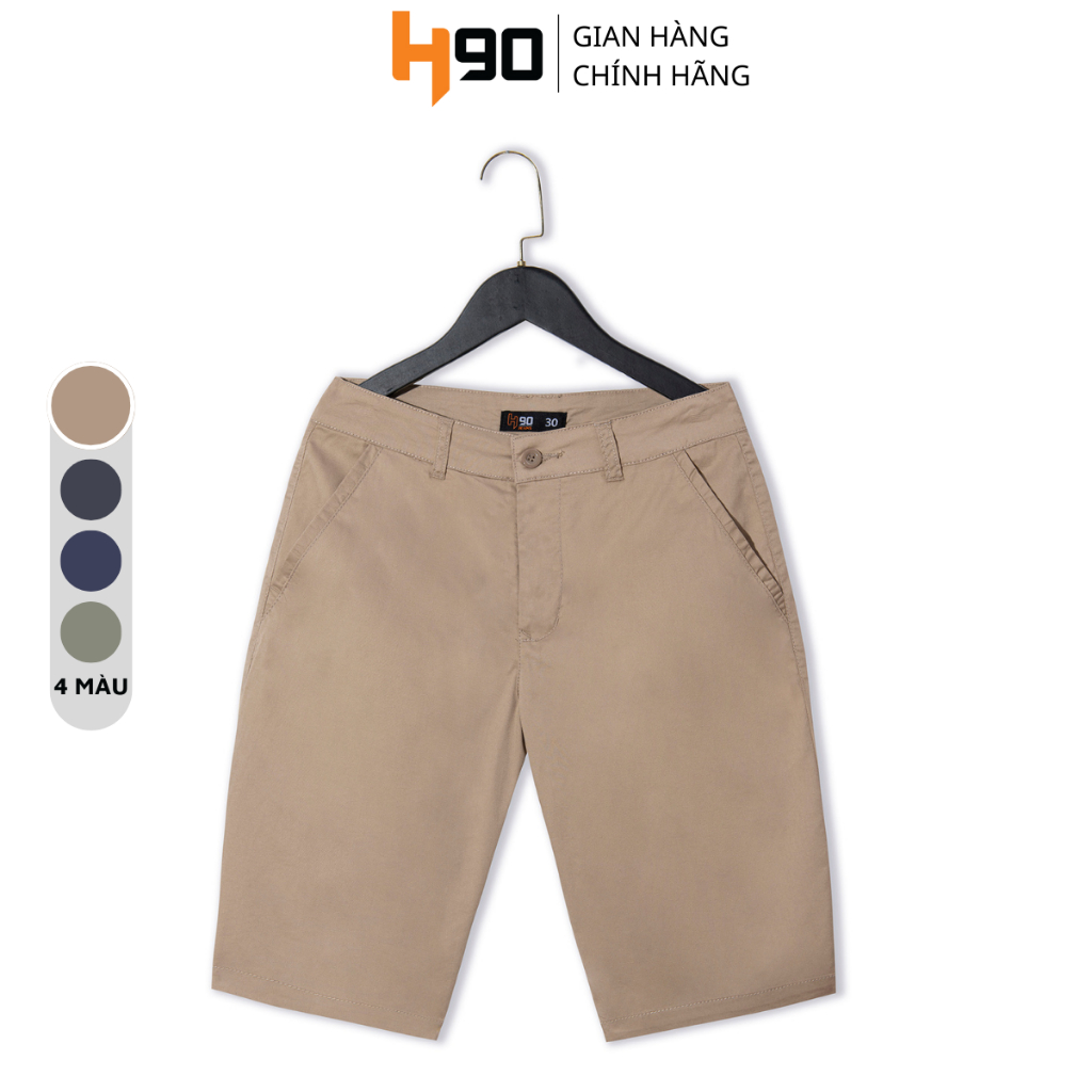 Quần short kaki nam H90 chất cotton premium siêu co giãn HSTK003-01