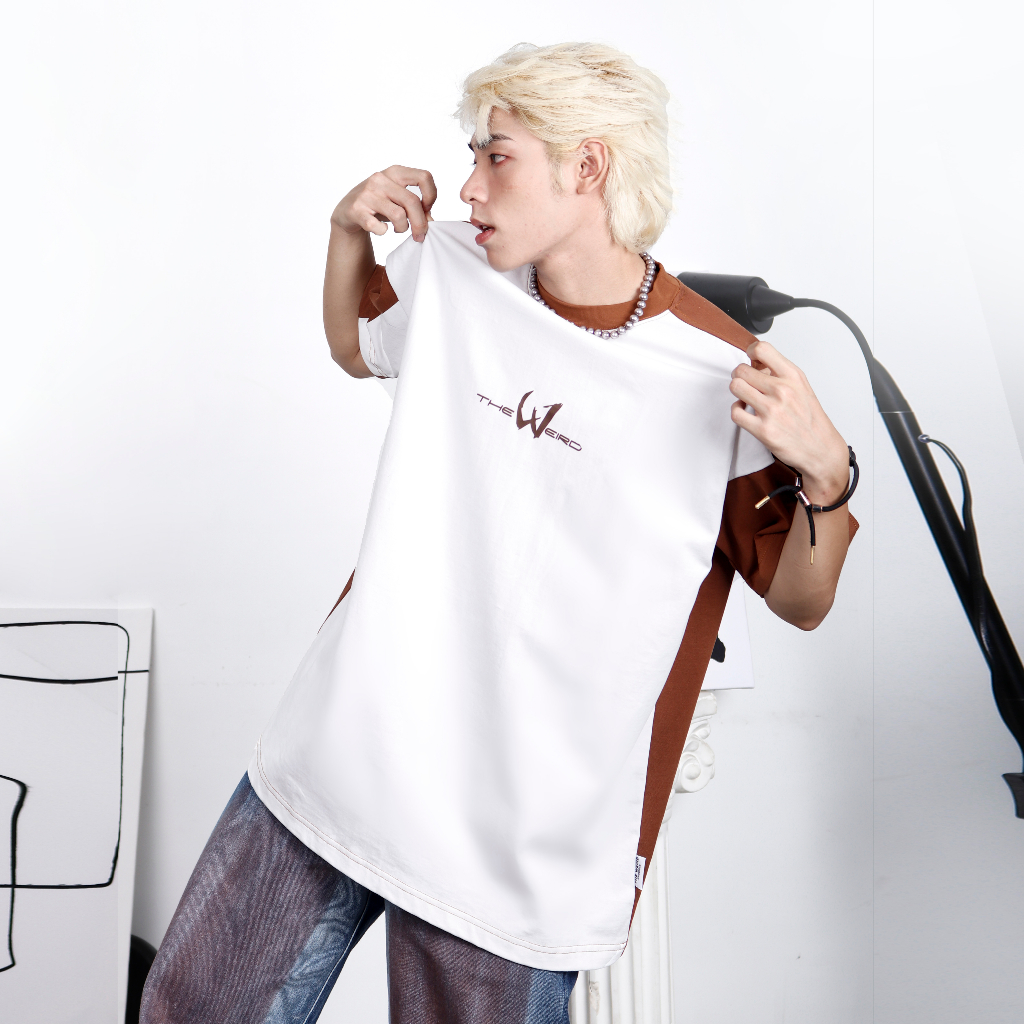 LOCAL BRAND Áo thun The Weird Phong Cách Unisex Form Rộng ATK721