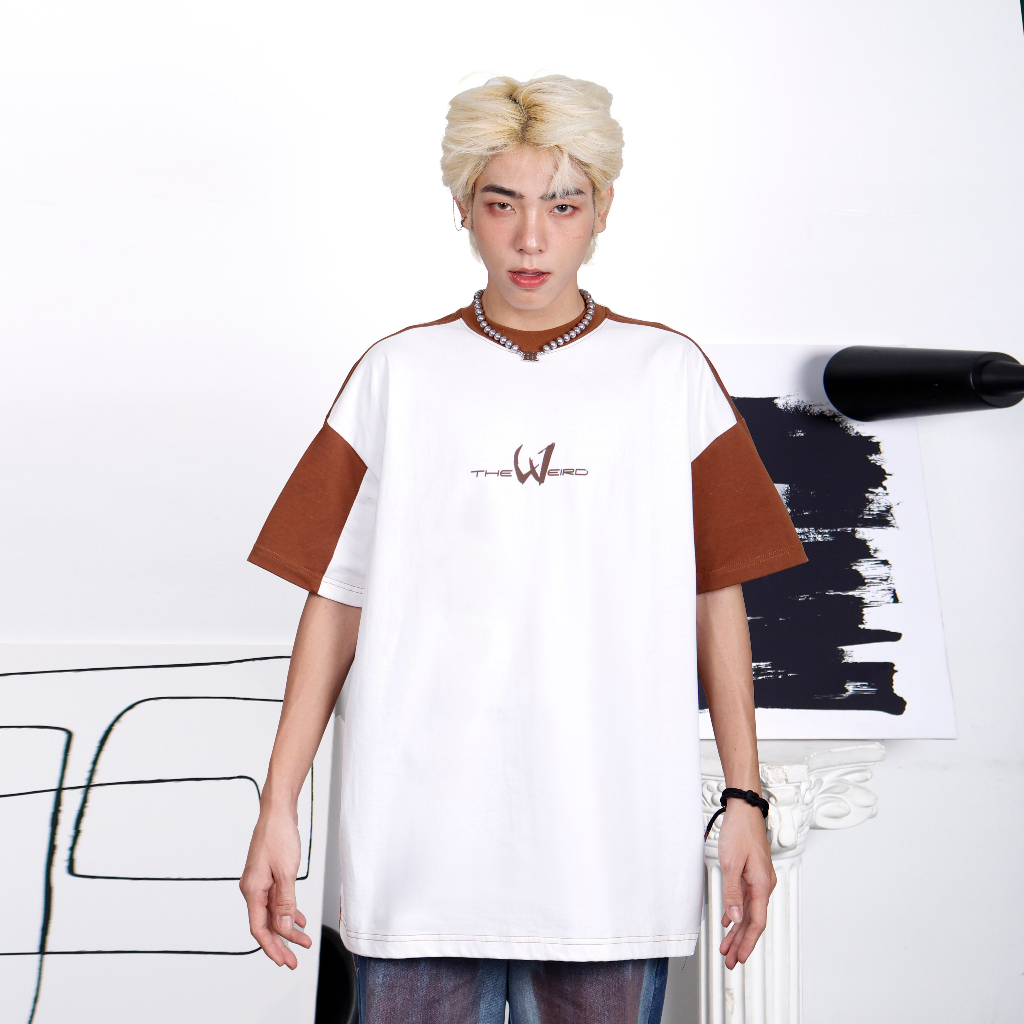 LOCAL BRAND Áo thun The Weird Phong Cách Unisex Form Rộng ATK721