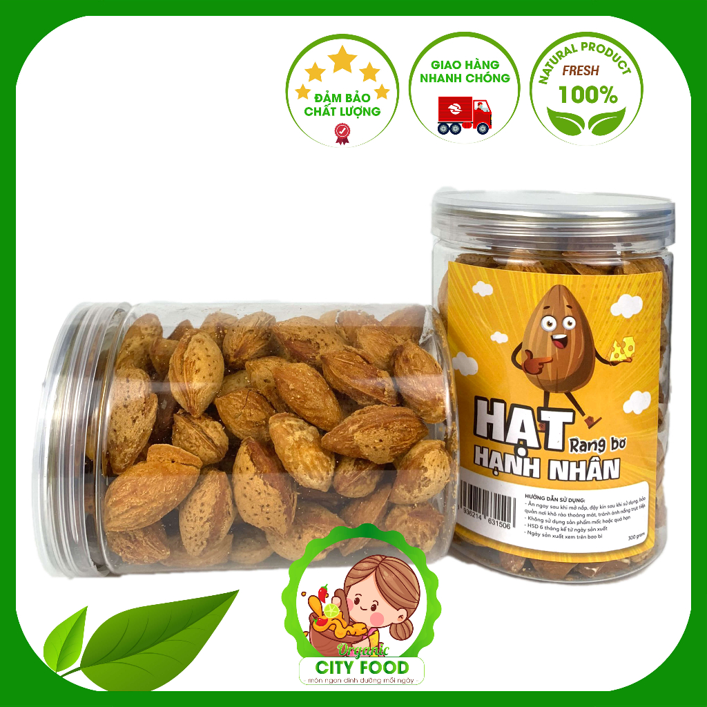 Hạt hạnh nhân rang bơ