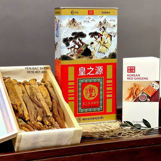 Sâm củ khô hộp thiếc insam hàn quốc 300g kèm quà tặng