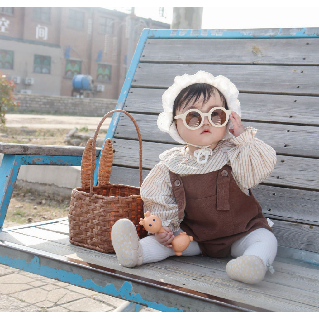 Kính Mát Mắt Tròn Nhiều Màu Chống Tia UV Phong Cách Hàn Quốc Cho Bé Trai, Bé Gái