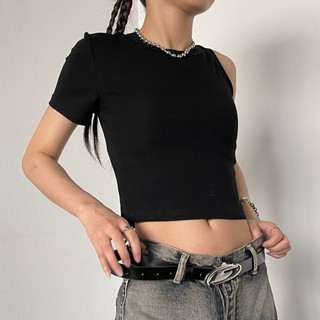 [ TRYST ] Áo Croptop Cut Out Z3873 ( Cotton)
