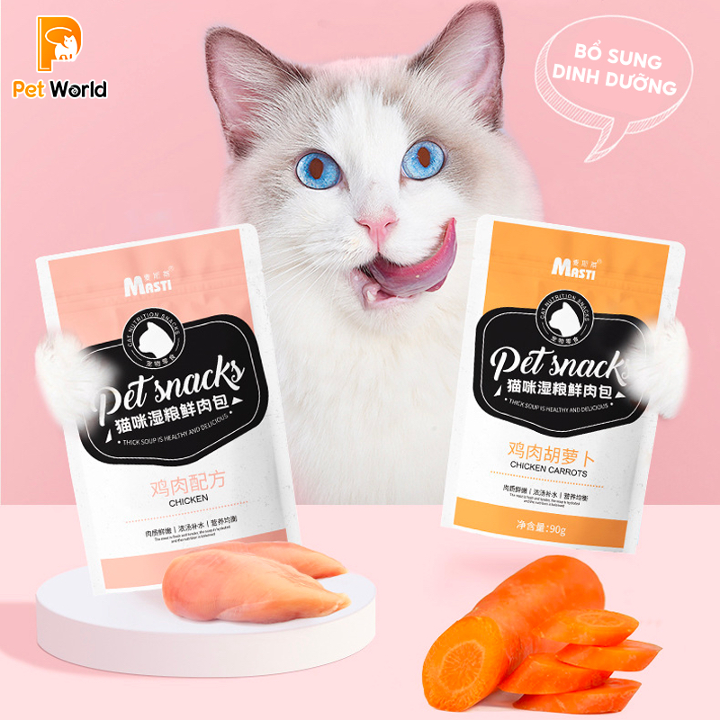 Súp thưởng Pate gà cao cấp cho mèo 90g - Súp thưởng Masti