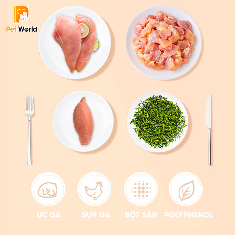 Súp thưởng Pate gà cao cấp cho mèo 90g - Súp thưởng Masti