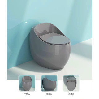 Bồn cầu trứng xám bóng nguyên khối