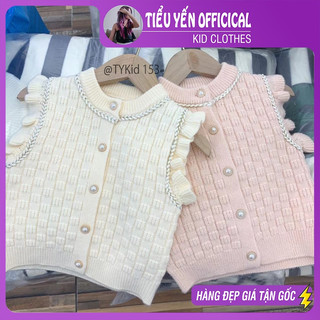 Áo len gile cho bé, Áo gile len 2 màu style hàn quốc dễ mix đồ cho bé từ 9-25kg A153 | Tiểu Yến KID