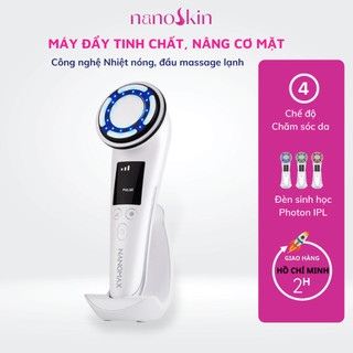 Máy Điện Di Tinh Chất NanoSkin C812, Nâng Cơ Chăm Sóc Da Mặt, Dưỡng Trắng ION, F-Vibration 42 Độ C Làm Sạch Sâu