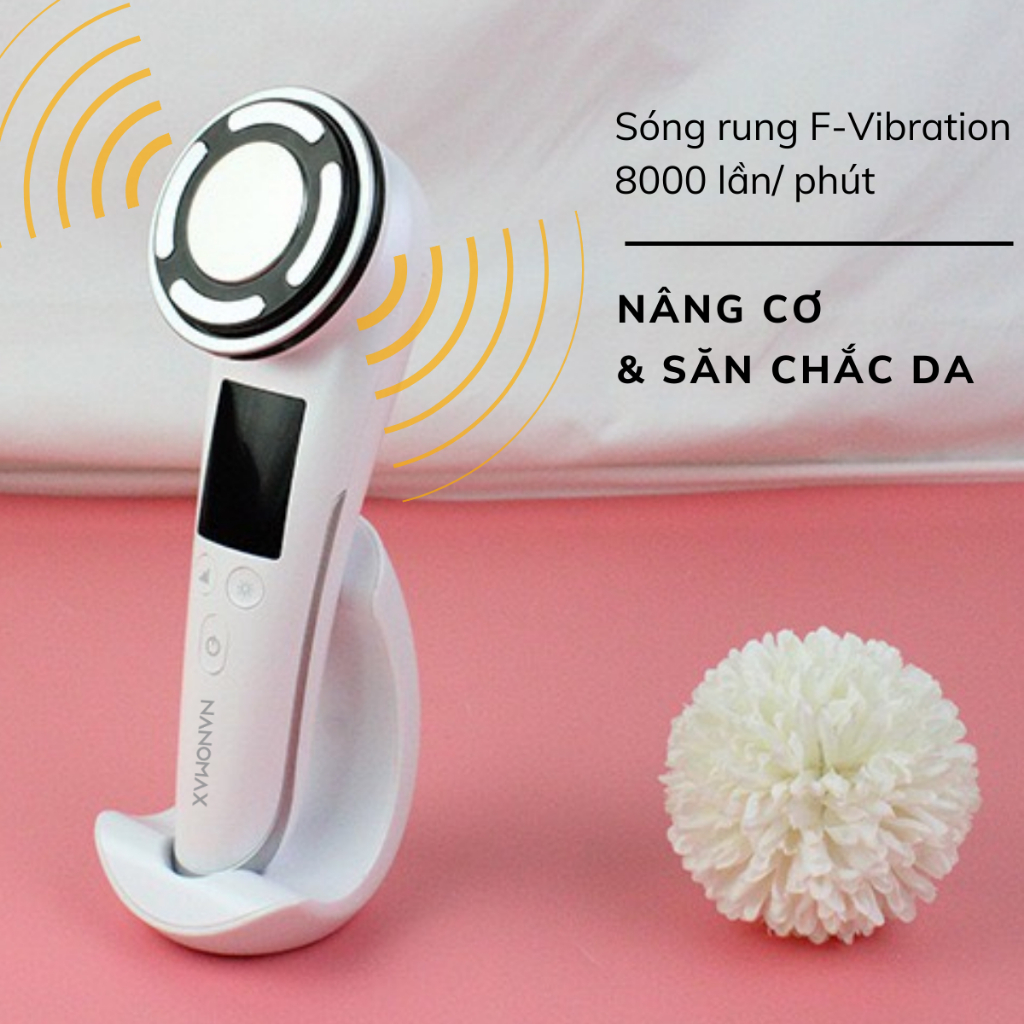 Máy Điện Di Tinh Chất NanoSkin C812, Nâng Cơ Chăm Sóc Da Mặt, Dưỡng Trắng ION, F-Vibration 42 Độ C Làm Sạch Sâu