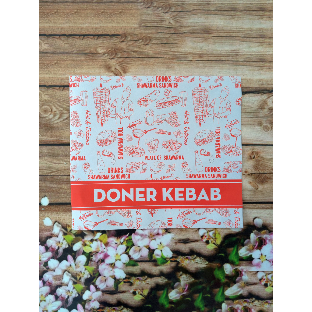 Túi đựng bánh mì Doner Kebab - 1000 túi tam giác 17x19 -  Thỏa sức thưởng thức món ngon - DD1701