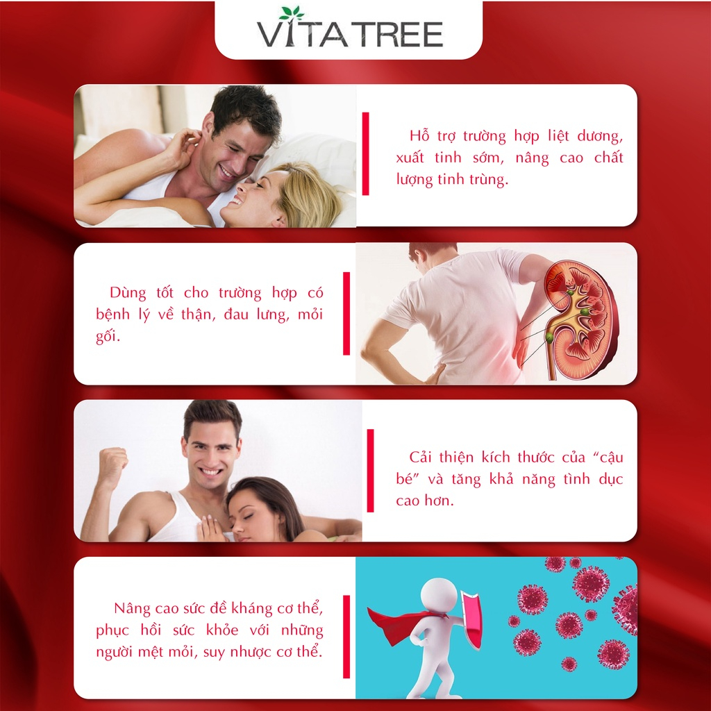 Viên uống tăng cường sinh lý nam giới Vitatree Essence Of Kangaroo 40000 Max100 viên Úc