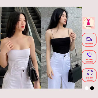 Áo hai dây BOZIP đen và trắng cực xinh