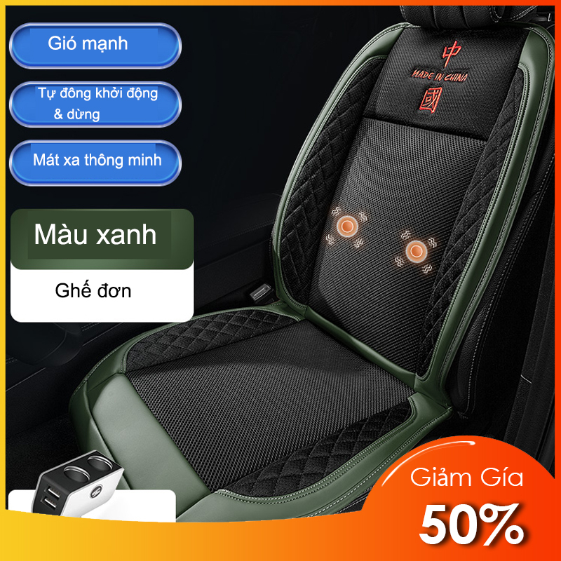 Đệm lót ghế ô tô,Đệm làm mát ghế ô tô 18 quạt gió siêu mạnh,Đệm ghế masage ô tô hỗ trợ giảm mệt mỏi đau thắt lưng | BigBuy360 - bigbuy360.vn