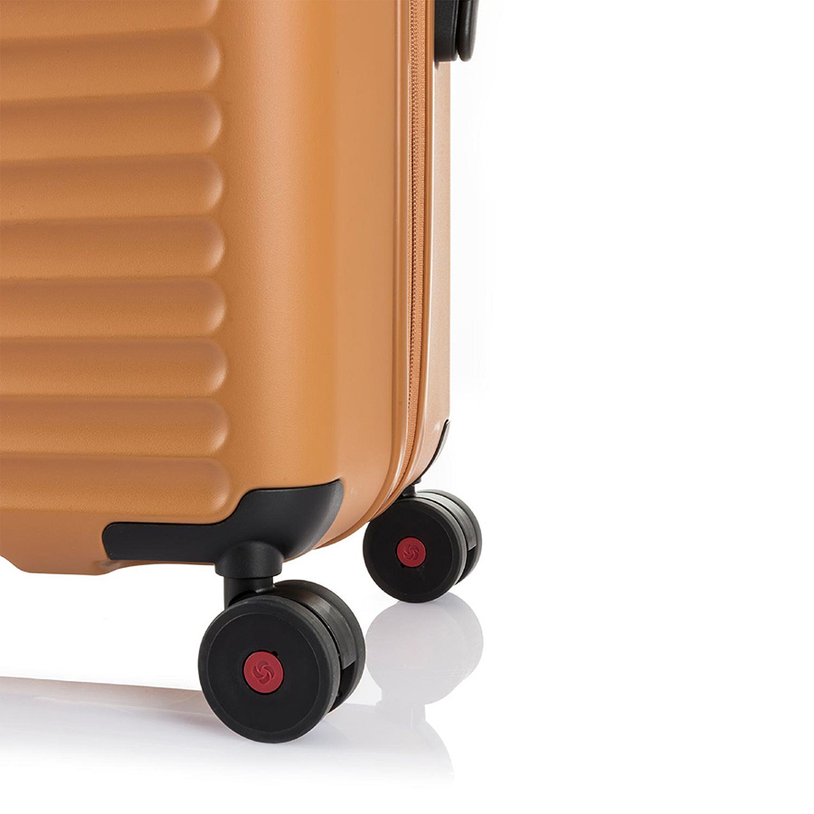 Vali kéo Toiis C SAMSONITE RED - MỸ size Cabin Đai khóa chữ X giúp dễ dàng sắp xếp hành lý Hệ thống 4 bánh đôi 360 độ