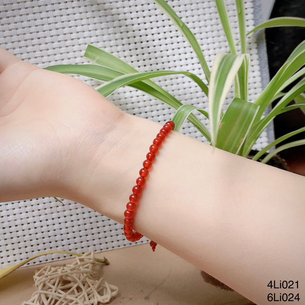 Vòng tay nữ đá mã não đỏ