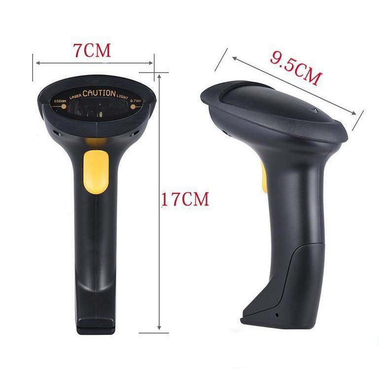 Máy bắn mã vạch Kaw 1D,2D Không Dây, Quét Mã Vạch Đa Tia - Bảo hành chính hãng