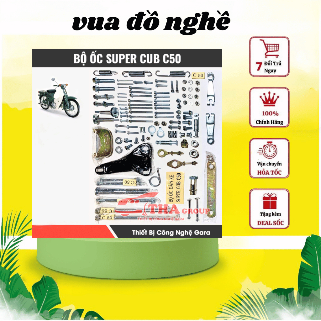 bộ ốc dàn xe SUPER CUP C50 vuadonghe98 40 chi tiết