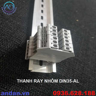 Thanh ray nhôm/sắt , Thanh cài át, thanh ray cài aptomat, thanh din rail tủ điện