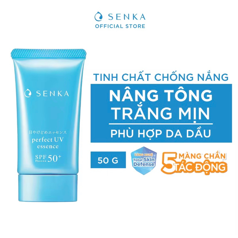 Bộ 02 Tinh chất chống nắng Senka Perfect UV Essence 50g